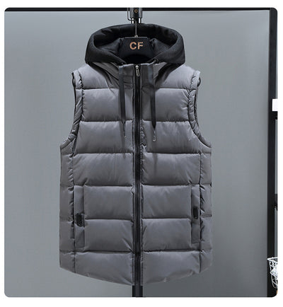 Chaleco Acolchado de Plumón y Algodón para Hombre - Otoño Invierno - Image 8