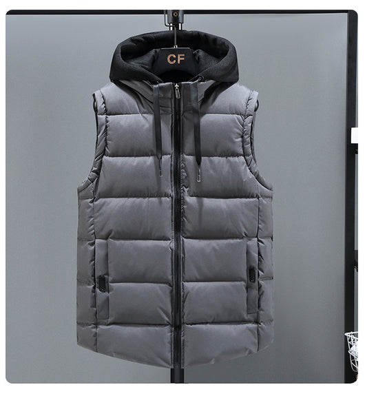Chaleco Acolchado de Plumón y Algodón para Hombre - Otoño Invierno - Image 8