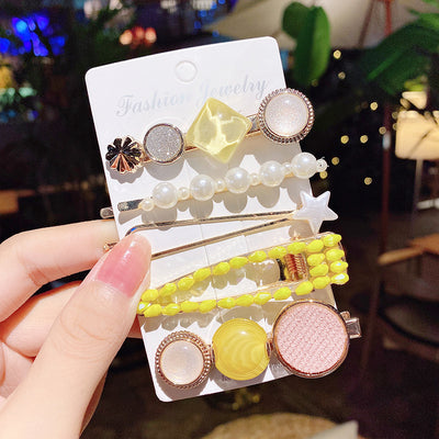Horquilla Sirena con Perlas - Clip de Flequillo y Lateral Elegante
