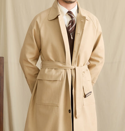 Abrigo Trinchera de Algodón Vintage Estilo Británico - Image 13