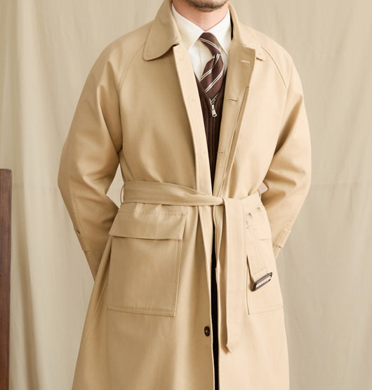 Abrigo Trinchera de Algodón Vintage Estilo Británico - Image 13