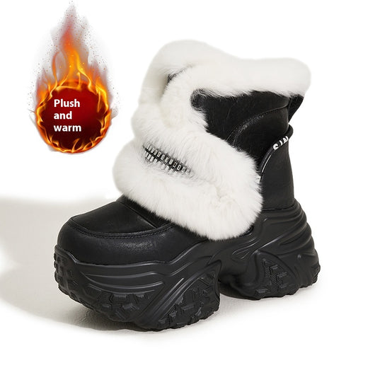 Botas de Nieve para Mujer con Suela Gruesa y Forro de Felpa - Image 6