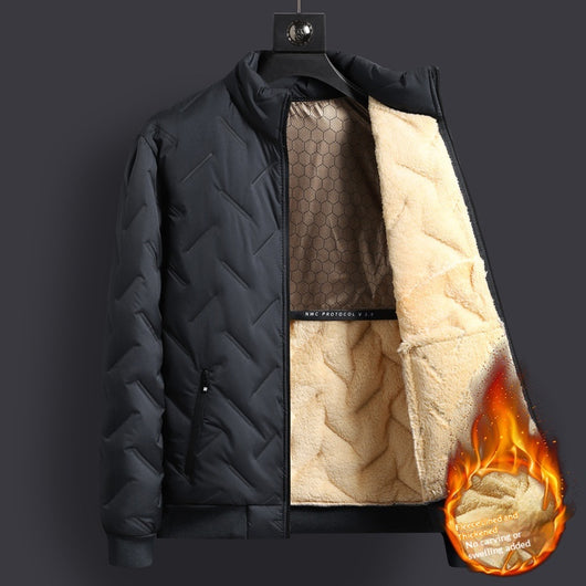Abrigo de Algodón Acolchado con Forro Polar para Hombre - Image 4