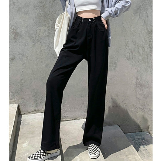 Pantalón Ancho de Tiro Alto con Hebilla Ajustable - Image 7