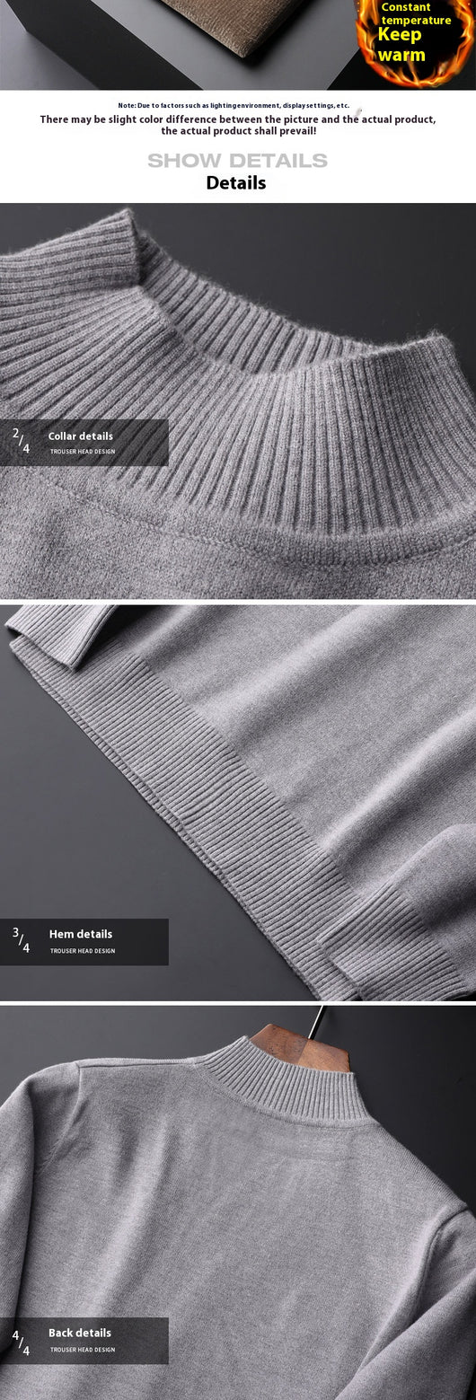 Suéter Térmico Hombre Cuello Alto Manga Larga Otoño Invierno - Image 18