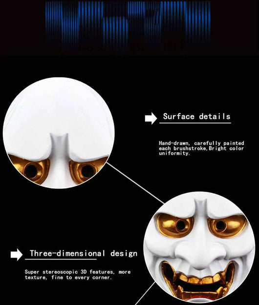 Máscara Fantasma Blanca con Campana y Mariposa para Halloween - Image 18