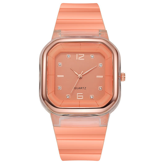 Reloj Infantil de Moda con Diamante de Silicona - Diseño Cuadrado para Niñas - Image 7