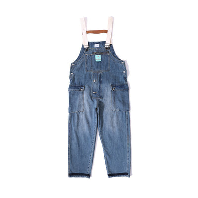 Jeans Holgados Tipo Daddy con Tirantes Estilo Japonés Street - Image 5