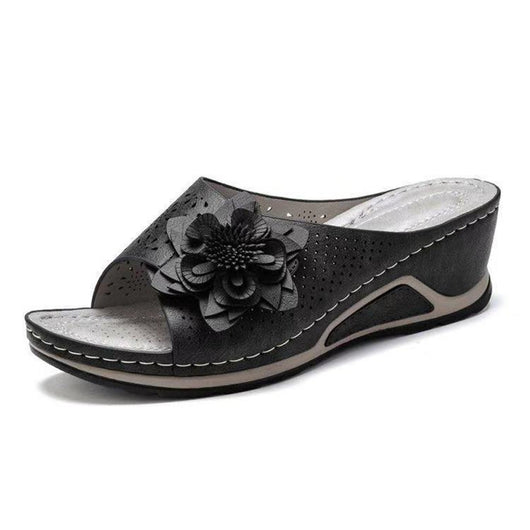 Sandalias Retro con Flores Caladas y Plataforma Elevadora - Image 7