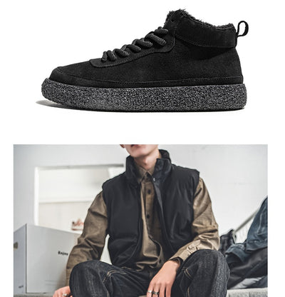 Zapatos Skate Mid-Top de Gamuza con Plataforma para Hombre - Image 11