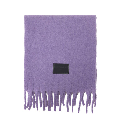 Bufanda de Lana Gruesa con Flecos Lisos para Mujer - Abrigo Cálido para el Cuello - Image 21