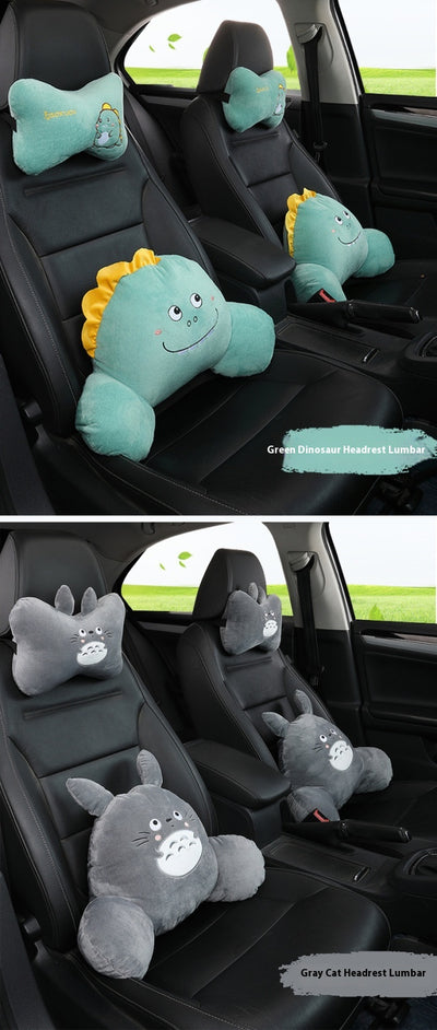 Juego de Almohada Lumbar y Reposacabezas para Auto con Diseño Infantil - Image 12