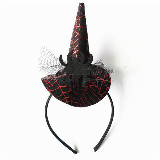 Diadema de Bruja para Halloween con Araña, Calavera y Murciélago - Image 5
