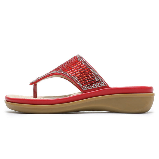 Sandalias Bohemias con Strass y Suela Plana Cómoda - Image 12