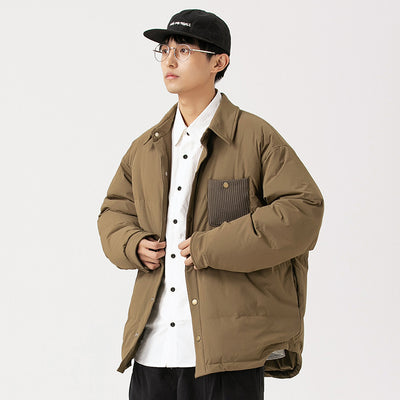 Chaqueta Acolchada Impermeable Ligera para Hombre
