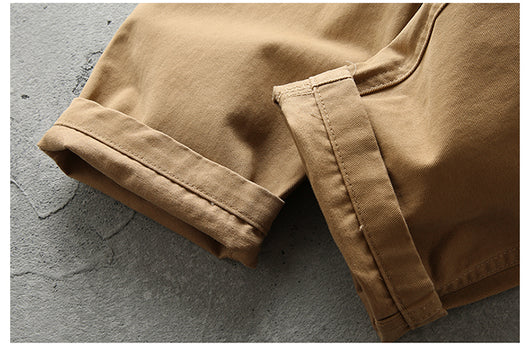 Pantalones Casuales Rectos de Algodón Twill Retro para Hombre - Image 32