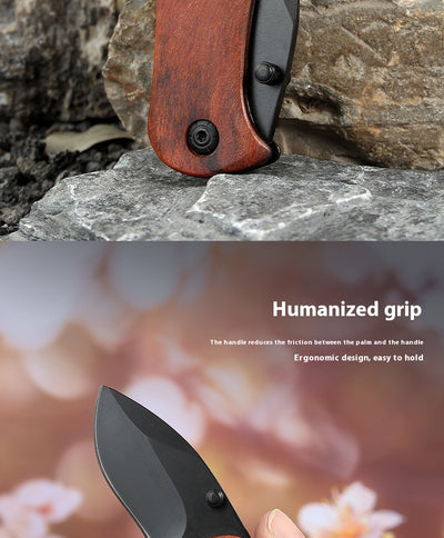 Cuchillo Plegable de Acero Inoxidable Portátil con Llavero - Image 6