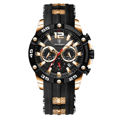 Reloj de Pulsera Multifuncional para Hombre con Banda de Silicona - Image 7