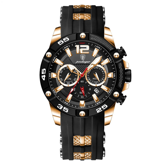 Reloj de Pulsera Multifuncional para Hombre con Banda de Silicona - Image 7