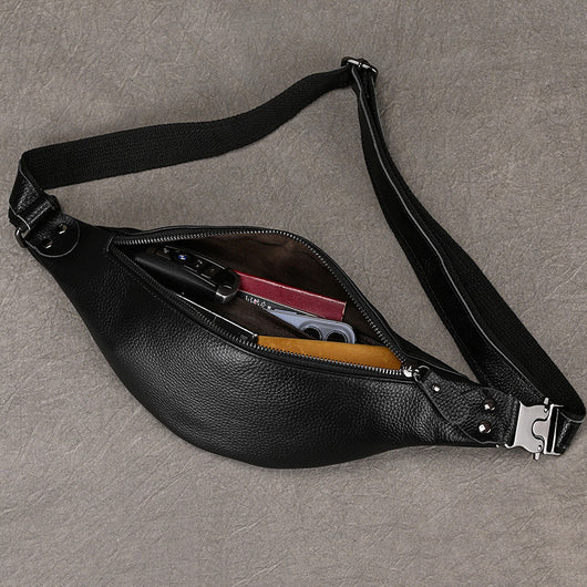 Bolsa Mensajero de Cuero para Hombre - Diseño Minimalista y Funcional - Image 26