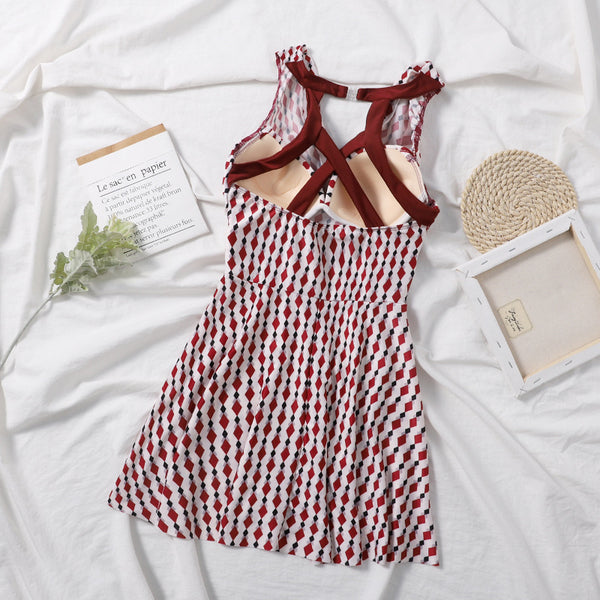 Traje de Baño Estilo Vestido para Mujer - Diseño Moderno Verano