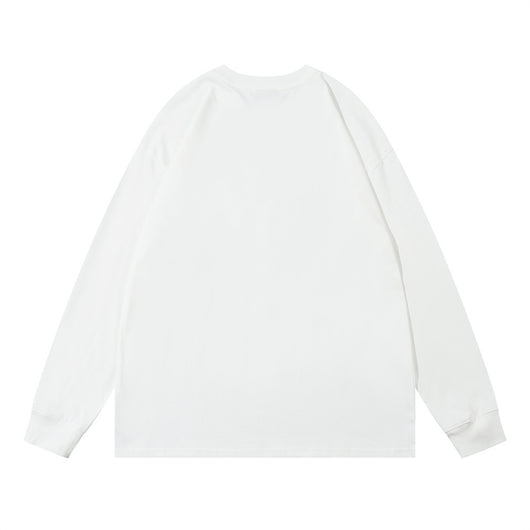 Camiseta Manga Larga Hombre Figura Abstracta Depresiva con Collar Metal Street Fashion - Image 12
