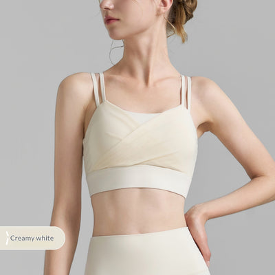 Sujetador Deportivo Mesh Plisado Backless para Fitness - Image 6