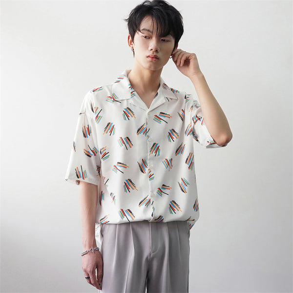 Camisa Casual de Verano con Estampado Exclusivo para Hombre