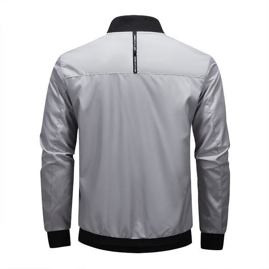 Abrigo Casual de Hombre Liso para Primavera y Otoño - Image 11