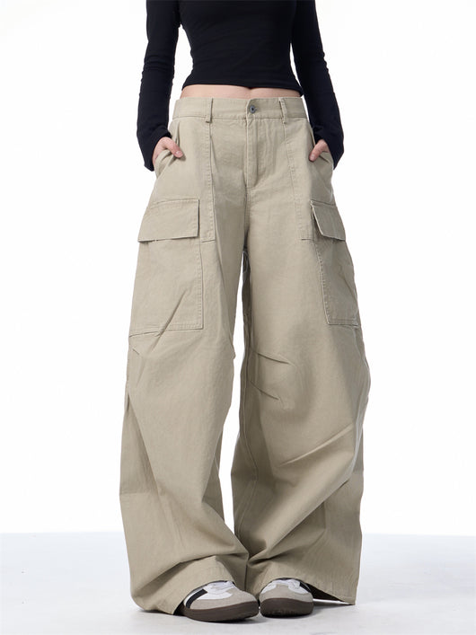 Pantalones Cargo Holgados para Mujer con Bolsillos Múltiples - Image 15