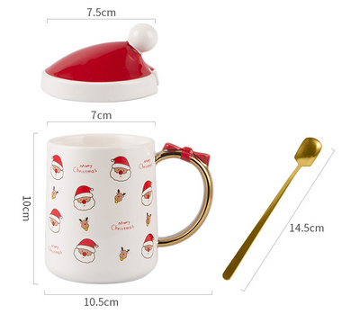 Taza de Cerámica Navideña Reno con Moño - Image 6