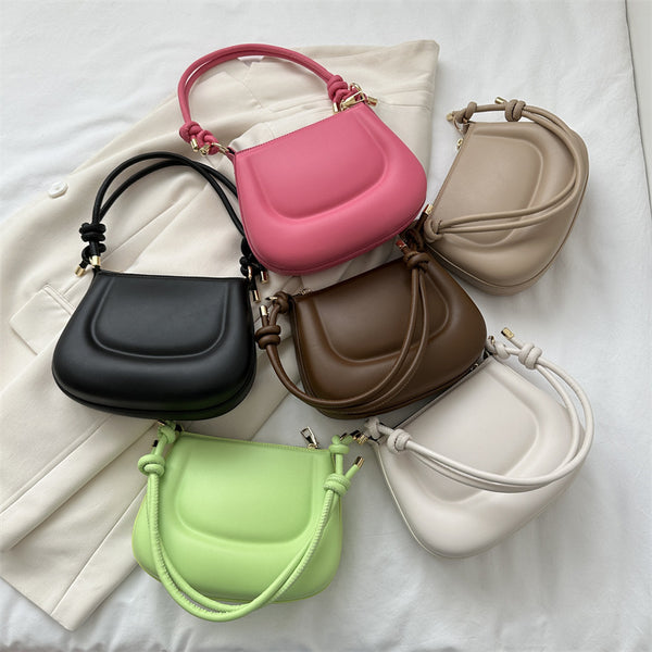 Bolso Bandolera Minimalista de Color Sólido para Uso Diario