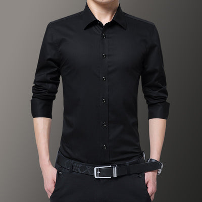 Blazer Ejecutivo Blanco y Negro de Manga Larga para Hombre - Image 12