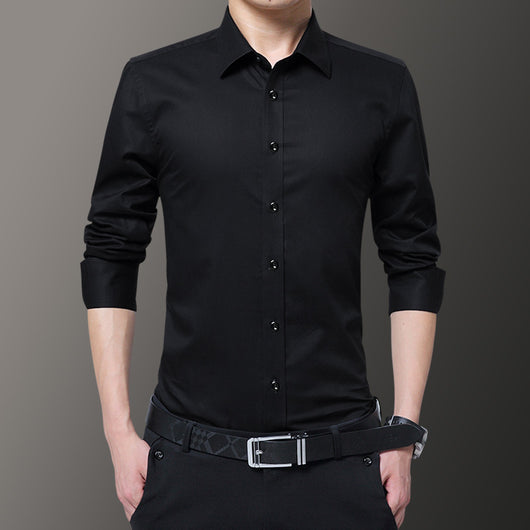 Blazer Ejecutivo Blanco y Negro de Manga Larga para Hombre - Image 12
