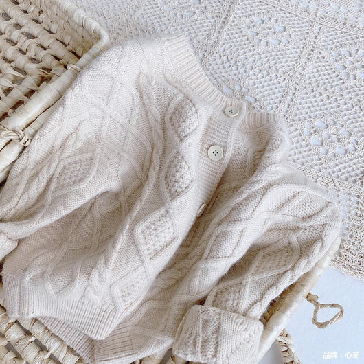 Cardigan Suéter Coreano Diamante Niño Estilo Moderno - Image 7
