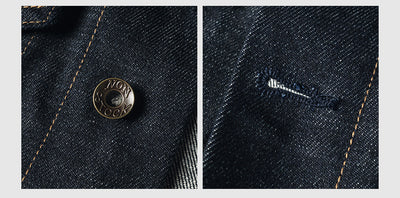 Chaqueta Casual de Mezclilla Raw Wash Multiuso para Hombre - Image 8