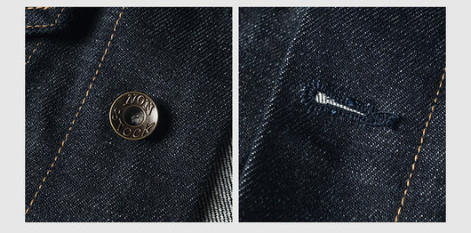 Chaqueta Casual de Mezclilla Raw Wash Multiuso para Hombre - Image 8