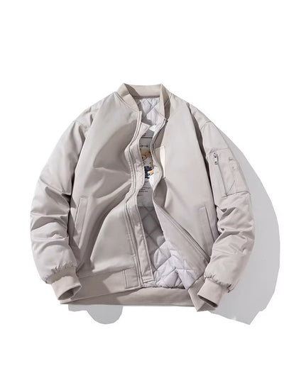 Chamarra de Piloto Bordada y Acojinada para Hombre - Image 15