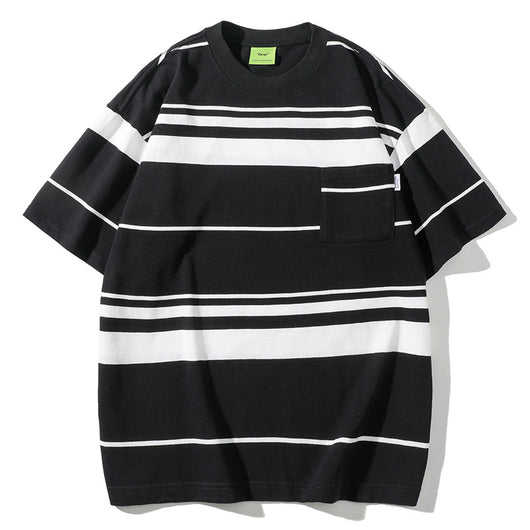 Camiseta Rayada de Manga Corta Unisex - Image 5