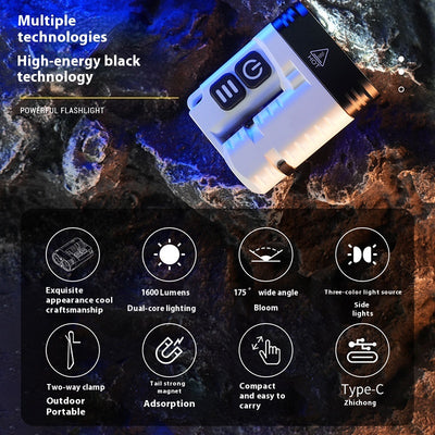Linterna Camping LED 1600 Lúmenes Aluminio Impermeable IP68 con Imán - Image 8