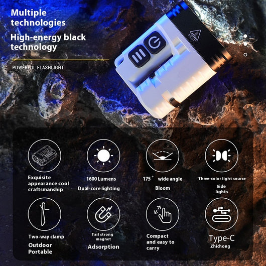 Linterna Camping LED 1600 Lúmenes Aluminio Impermeable IP68 con Imán - Image 8