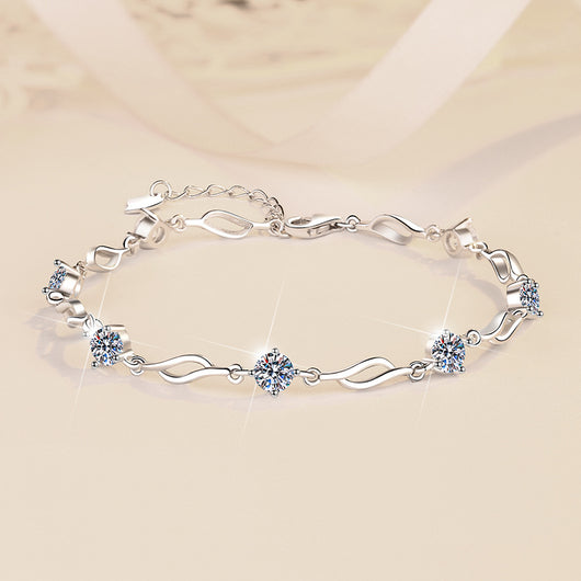 Pulsera de Plata Esterlina con Moissanita Multicolor S925 - Image 19