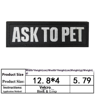 Accesorios para Perros con Bordado y Velcro - Pegatinas Decorativas Personalizables - Image 10