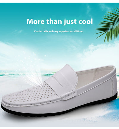Mocasines Hombre Cuero Microfiber con Diseño Calado - Image 13