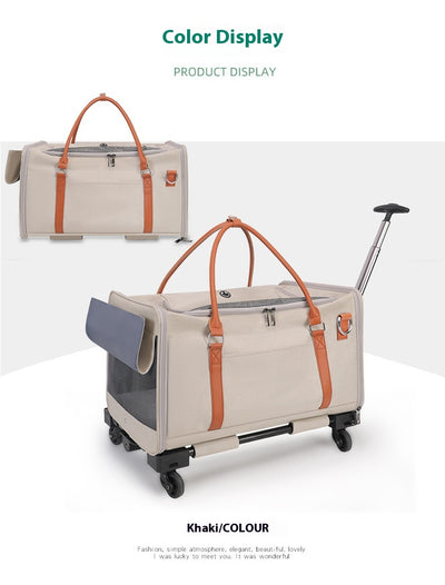 Transportín Felino Multifuncional con Ruedas y Asa Extensible - Image 22