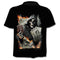 Playera Calavera Impresión 3D Digital Manga Corta Trendy