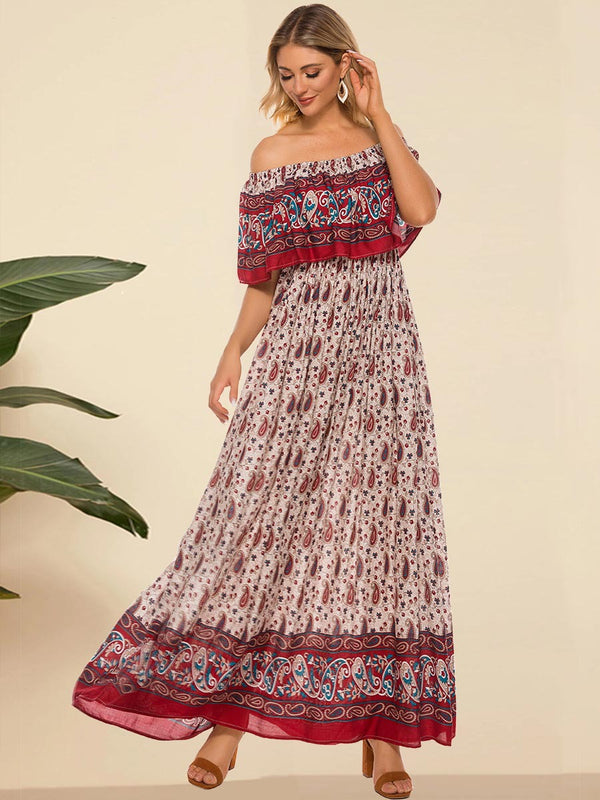 Vestido de Viaje Asimétrico de Manga Corta