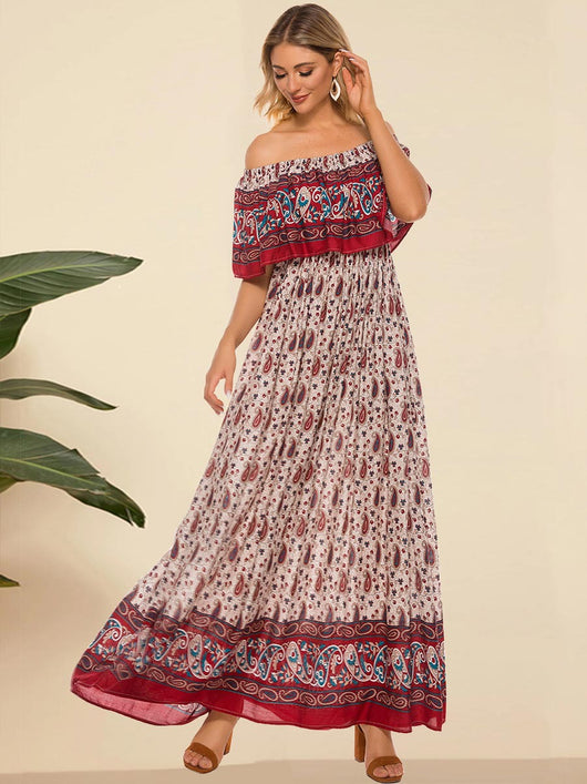 Vestido de Viaje Asimétrico de Manga Corta - Image 2