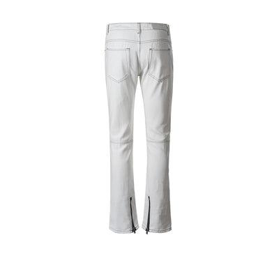 Pantalones Blancos con Costura Decorativa para Hombre y Mujer - Image 15