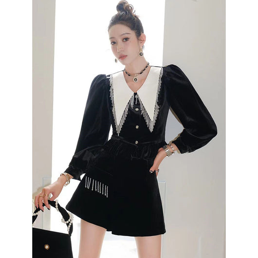 Conjunto Shorts con Volantes y Brillantes - Image 11
